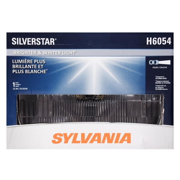 SYLVANIA H6054 SilverStar High Performance Halogen Sealed Beam Headlight 142x200