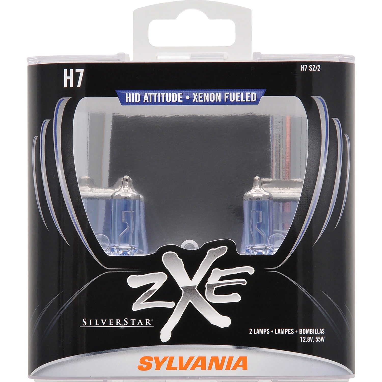 SYLVANIA H7 SilverStar zXe Halogen Headlight Bulb, Pack of 2 SYLVANIA H7 SilverStar zXe Halogen Headlight Bulb, Pack of 2
