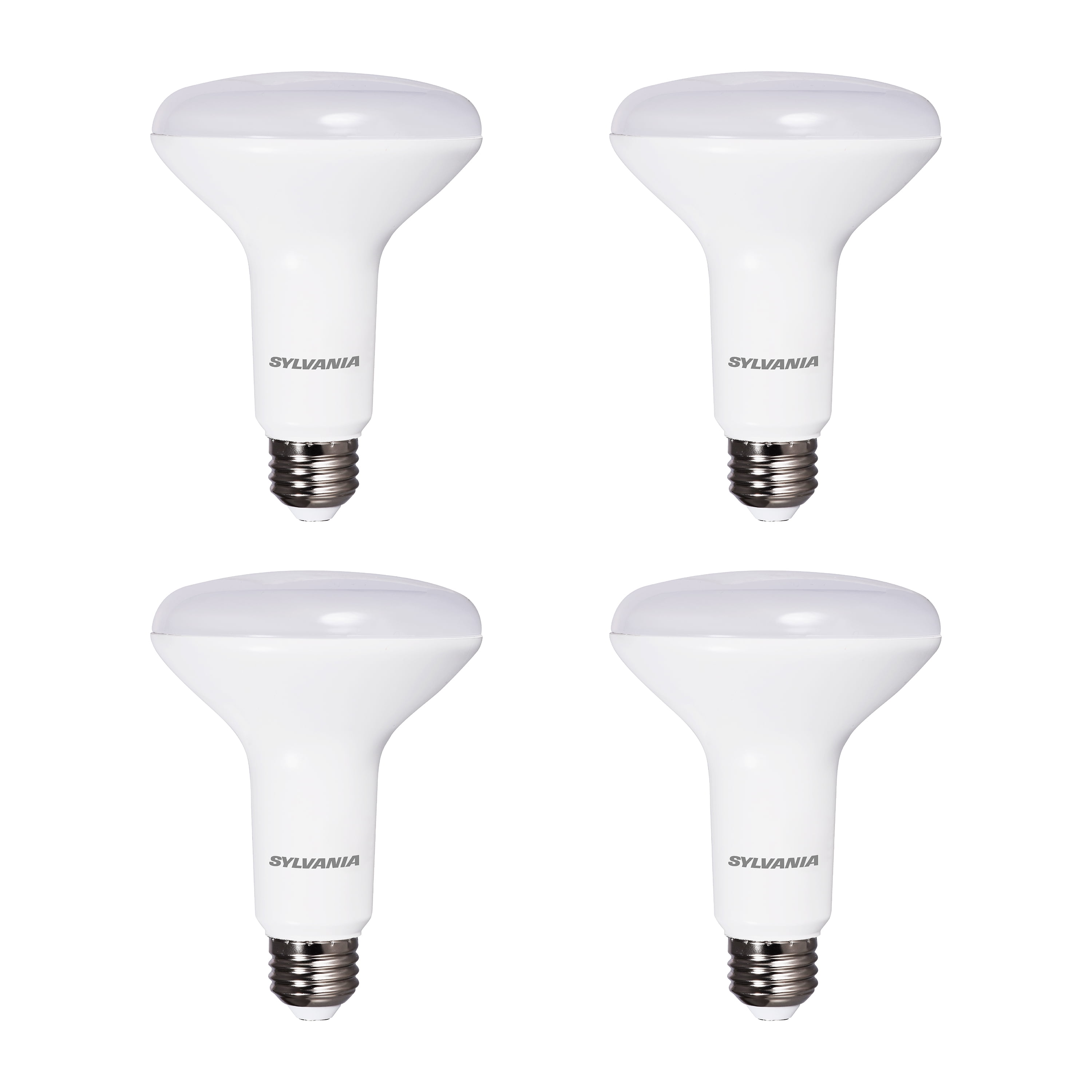 SYLVANIA LED Reduced Eye Strain BR30 Light Bulb, 65W Equivalent, Medium Base, Dimmable 2700K Soft White, 4 Pack