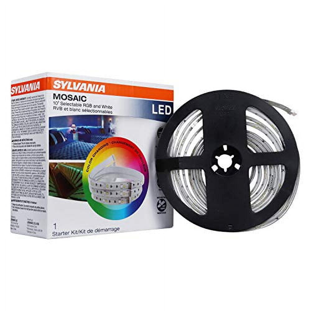 10ft White LED Flexible Light Strip with Remote Control