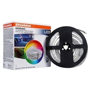 SYLVANIA LED Remote Control Light Strip Starter Kit, 16 Color Options, Dimmable, 10 Feet Total 65482
