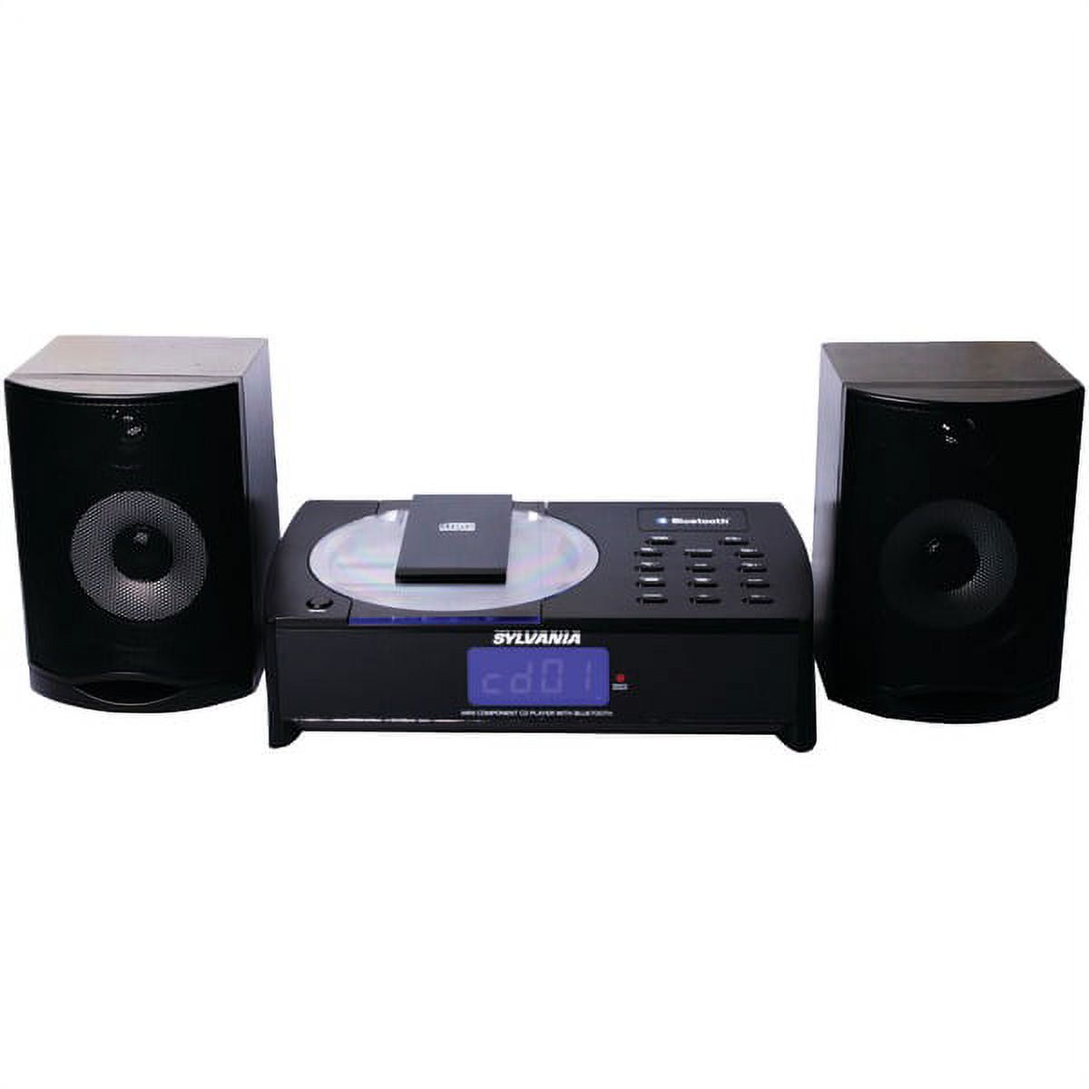 SYLVANIA(R) SRCD1079BT Bluetooth(R) CD Micro System - Walmart.com