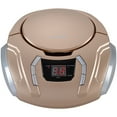 thumbnail image 1 of SYLVANIA SRCD261 Portable CD Player Boombox with AM/FM Radio (Champagne), 1 of 3
