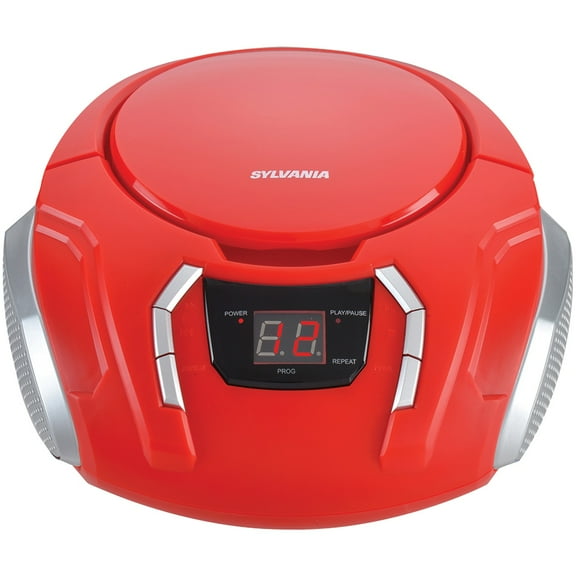 SYLVANIA SRCD261, Portable CD Players with AM/FM Radio (Red)