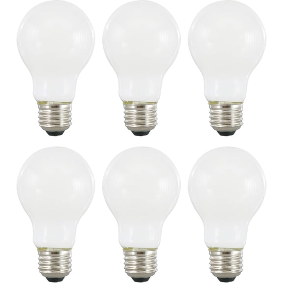 SYLVANIA TruWave LED 5.5W (40W Equivalent) Soft White General-Purpose Light Bulbs, A19 Bulb Shape, Medium Base, Dimmable (6 Pack)