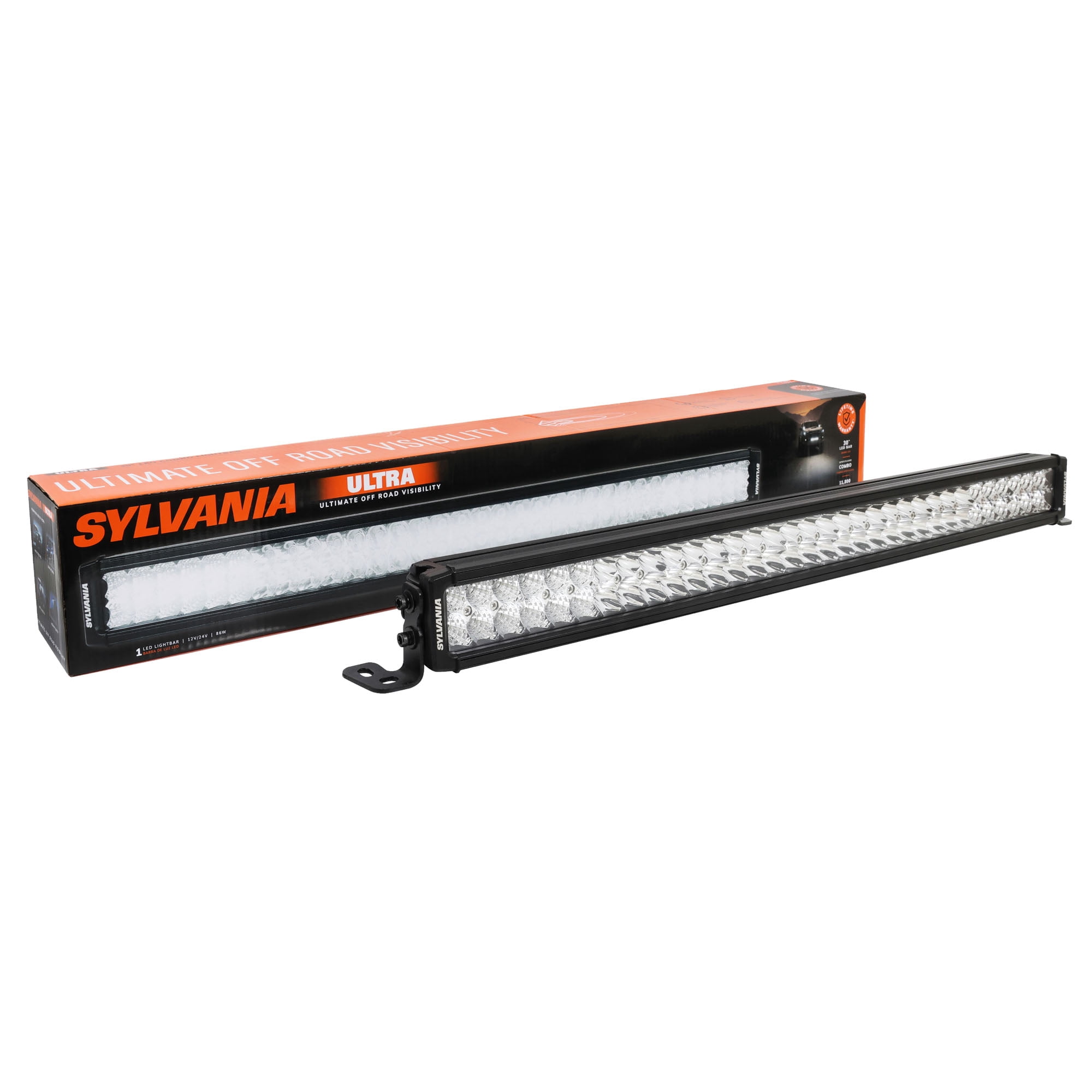 SYLVANIA - Ultra 30 Inch LED Light Bar - Lifetime Limited Warranty - Combo Light 11800 Raw Lumens - Ultra Night Vision - Off Road Driving Work Light - For Truck, Car, Boat, ATV, UTV, SUV, 4x4 (1 PC)