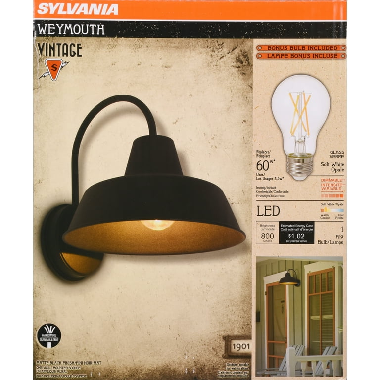 Sylvania vintage light fixtures walmart online