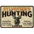 thumbnail image 1 of SYLVESTER'S Hunting Lodge Sign 8 x 12 High Gloss Metal 208120015399, 1 of 1