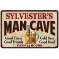thumbnail image 1 of SYLVESTER'S Man Cave Metal Sign Wall Decor Gift 8x12 208120011399, 1 of 1