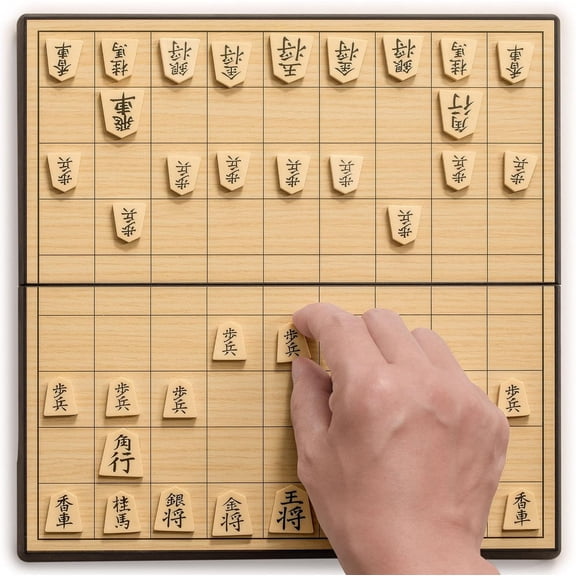 SYLVLSL Board games,Simple Wooden Shogi Set