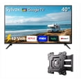 thumbnail image 1 of SYLVOX 40" Smart RV TV with Wall Mount, 12 Volt TV 1080P Google TV ATSC NTSC WiFi Bluetooth HDMI USB, AC/DC Powered, for RV Camper Van (Vehicle Series), 1 of 7
