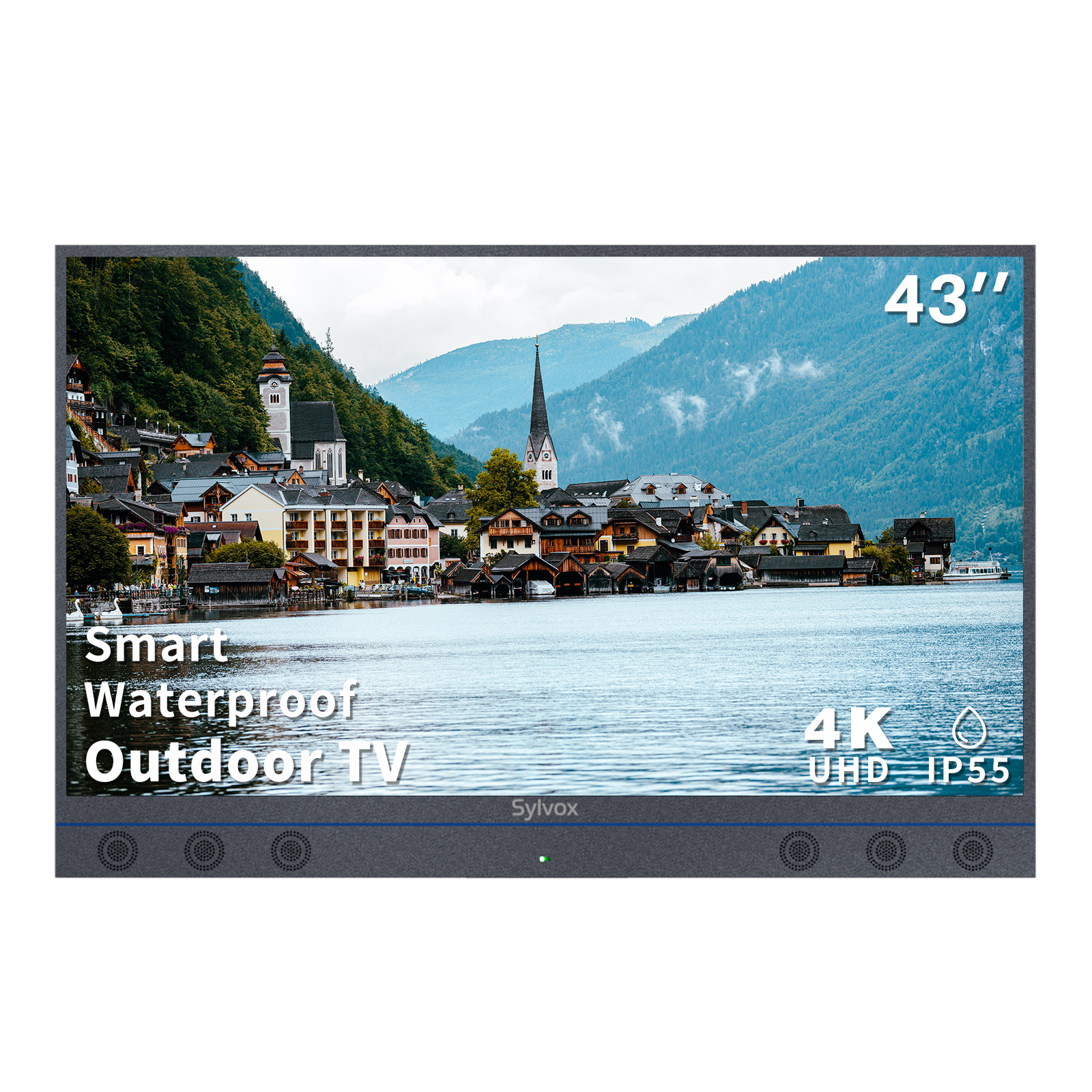 SYLVOX 43inch Outdoor TV, Allinone Android Smart TV With Audio System