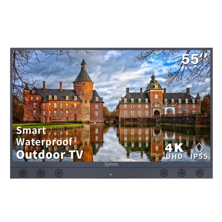 SYLVOX 55inch Outdoor TV, All-In-One Android Smart TV With Audio.