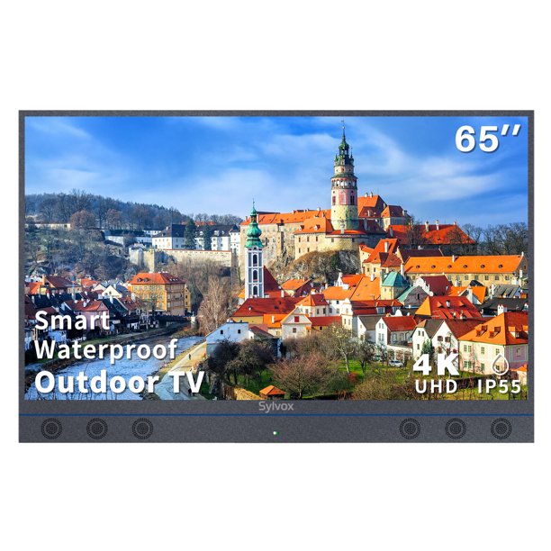 SYLVOX 65inch Outdoor TV, Allinone Android Smart TV With Audio System