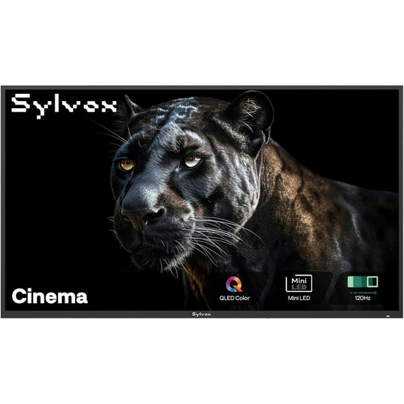 SYLVOX 65 inch Outdoor Mini-LED QLED TV, 4K UHD Smart Google TV, 2000 Nits Full Sun, 120Hz Refresh Rate, IP55 Waterproof, Dual 30W Dolby Atmos Speaks (Cinema/2025)