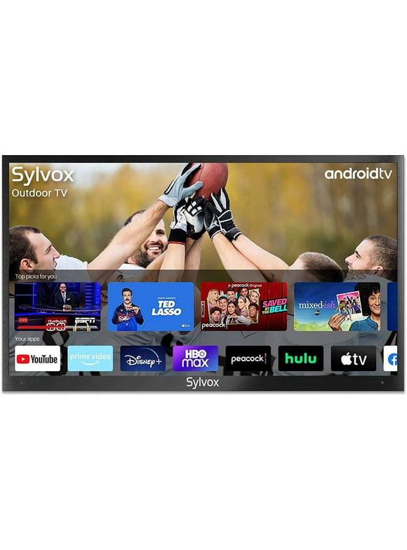 SYLVOX Outdoor TV, 65" Smart Television with Voice Assitant, Free Dowload APPs, IP55 Waterproof, 4K HDR 1000Nit for Partial Sun Area(Deck Pro Series)