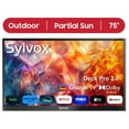 SYLVOX Outdoor TV, 75 inch Smart Outdoor TV with Newest Google TV