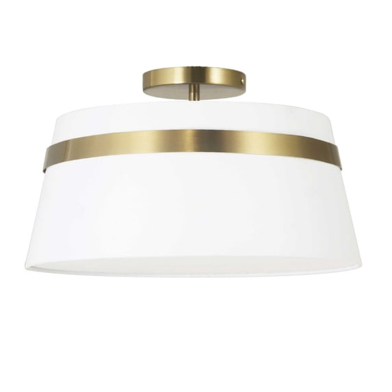 Dainolite - Symphony - 3 Light Semi-Flush Mount-Aged Brass Finish