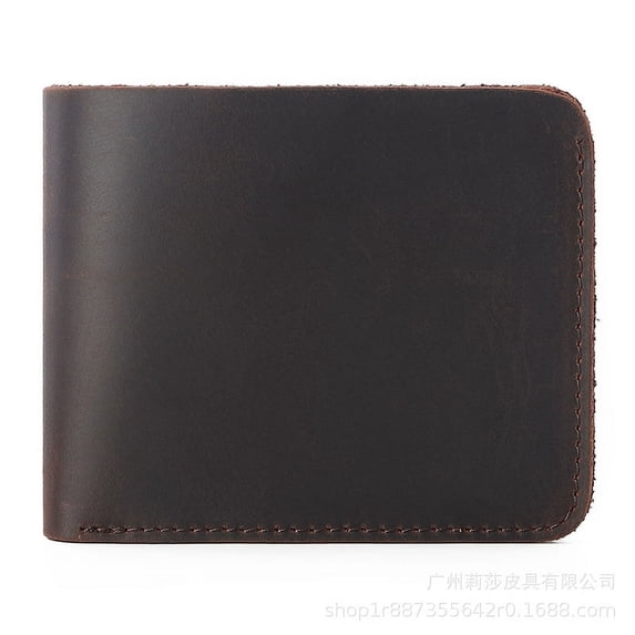 SYMMEXA Men's Retro Bifold Wallet, Brown