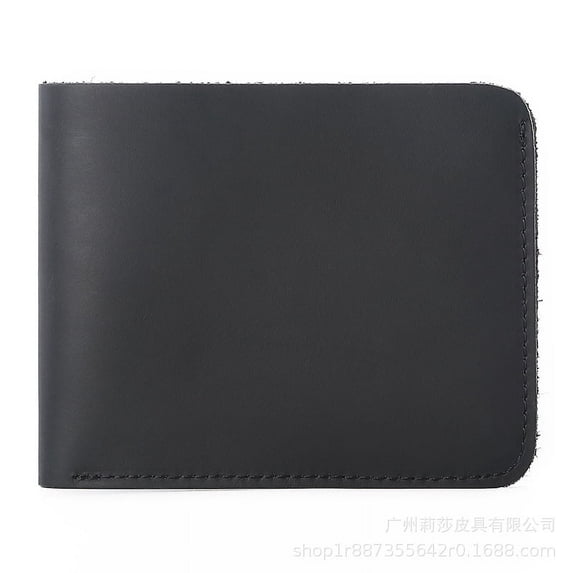 SYMMEXA Men's Retro Bifold Wallet, Black