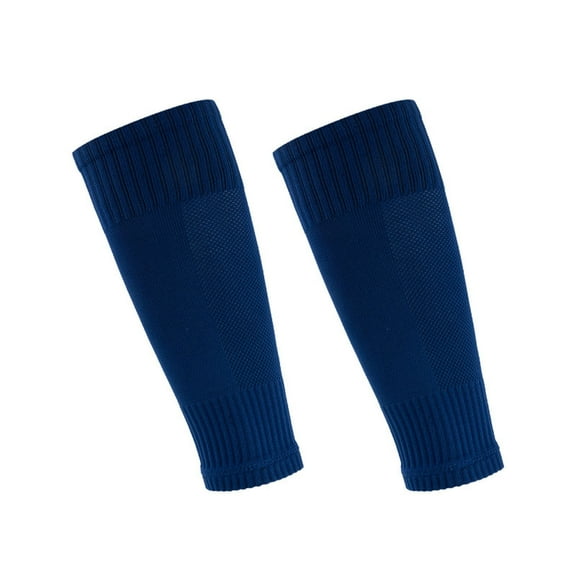 SYMOID Compression Calf Sleeves Dark Blue Unisex, Breathable Mesh & Anti-Slip Cuffs, for Running Sports Daily Use, One Size Fits Most Adults - 1 Pair,Size 6-14T