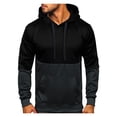 thumbnail image 1 of SYMOID Hoodies for Men Lightweight Black Mens Clothes with Pocket Pullover Sweatshirt Fall and Winter, 1 of 8