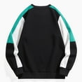 thumbnail image 1 of SYMOID Hoodless Sweatshirt Men Color Blocking Lightweight Pullover Sweatshirt Fall and Winter Mens Clothes Black, 1 of 5