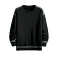 thumbnail image 1 of SYMOID Men Sweatshirt Black Mens Clothes Plain Pullover Sweatshirt Fall and Winter, 1 of 7