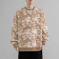 thumbnail image 1 of SYMOID Men Sweatshirts Graphic Mens Clothes Fall and Winter Pullover Sweatshirt Khaki, 1 of 6