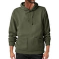 thumbnail image 1 of GUZOM Men's Casual Pullover Hoodie,Army Green,Size S,Kangaroo Pocket,Adjustable Drawstrings & Ribbed Cuffs,Great for Daily Wear & Cool Weather, 1 of 2