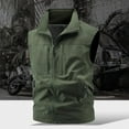 thumbnail image 1 of SYMOID Men's Army Green Utility Vest - Size L, Durable Polyester, Multi-Zippered Pockets & Mesh Lining for Work/Outdoor Hiking/Fishing, 1 of 9