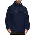 thumbnail image 1 of GUZOM Men's Nylon Hooded Jacket,Lightweight,Water-Resistant & Windproof with Reflective Strips,Navy,Size L,Ideal for Work/Daily/Spring Fall, 1 of 6
