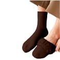thumbnail image 1 of SYMOID Mens Fuzzy Crew Socks Fleece Lined Thermal Warm Winter Socks for Cold Weather, 1 of 5