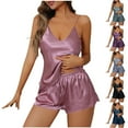 thumbnail image 1 of SYMOID Sexy Women Pajama Sets Pink Womens Pajama Shorts Sets Solid Size M, 1 of 8
