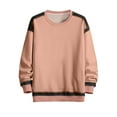 thumbnail image 1 of SYMOID Sweatshirt for Men No Hood Fall and Winter Mens Clothes Pink Pullover Sweatshirt Plain, 1 of 7