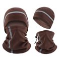 thumbnail image 1 of SYMOID Thermal Fleece Beanie & Neck Gaiter Set, 2-Piece Winter Hat for Men Women with Reflective Strip,Size Free Size, 1 of 4
