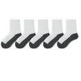 thumbnail image 1 of SYMOID Unisex Kids Cotton Crew Socks 5-Pack - Gray, Soft Breathable & Durable, Reinforced Heel/Toe, for Ages 2-12 (Everyday Wear/School/Active Play),Size 12-15T, 1 of 3