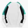 thumbnail image 1 of SYMOID White Men Sweatshirt Color Blocking Fall and Winter Mens Clothes Big and Tall Lightweight Pullover Sweatshirt 5XL, 1 of 3
