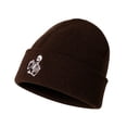 thumbnail image 1 of SYMOID Winter Hat for Men Women - Cuffed Knit Beanie with Skeleton Embroidery, Coffee Hats,Size Free Size, 1 of 6