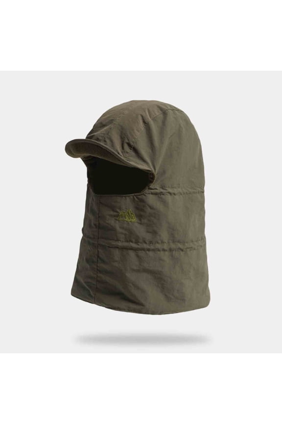 Women and Men Balaclava with Visor, Fleece Lined Windproof Cold Weather Full Face Mask for Men Women, Army Green,Size Free Size