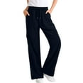 thumbnail image 1 of SYMOID Fall and Winter Womens Casual Pants with Pockets,Baggy Trousers Pants for Women,Elastic Waist Wide Leg Pants,Navy Pants,S, 1 of 9