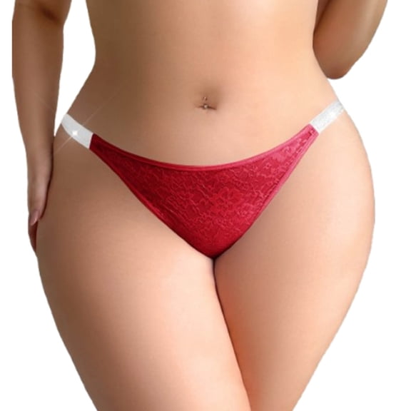 SYMOID Womens Floral Lace Underwear, Breathable Low-Rise Bikini Panties with Glitter Trim, Soft Stretch Fit for Everyday Wear, 1 Count,Size L