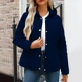 thumbnail image 1 of SYMOID Womens Navy Quilted Hooded Jacket - 100% Polyester, Lightweight Warmth, Diamond Quilt, Machine Washable, S-XXL, Flattering Fit for Spring/Fall Layering,Size S, 1 of 6