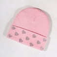 thumbnail image 1 of SYMOID Womens Pink Rhinestone Beanie - 100% Polyester Winter Cuffed Hat, One Size Fits Most Warm Bling Headwear for Female,Size Free Size, 1 of 3