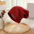 thumbnail image 1 of SYMOID Womens Slouchy Beanie - Premium Acrylic Wine One Size Hat, Warm Breathable Knit Beanie for Winter Daily Wear & Outdoor Activities,Size Free Size, 1 of 3