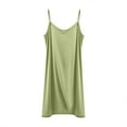 thumbnail image 1 of SYMOID Womens Solid Color Loose Comfortable Sleeveless Slip Dress for Casual Daily Wear,Green,Size XL, 1 of 3