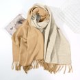 thumbnail image 1 of SYMOID Wool Scarf for Women Rose Gold - Warm Winter Soft Wool, Reversible Fringed Edge Design, One Size Fits All Stylish for Daily Commute & Office Cold Weather,Size Free Size, 1 of 5