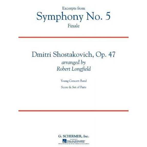 SYMPHONY NO. 5 FINALE CONCERT BAND FULL SCORE GR 3