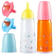 SYNCFUN Baby Doll Magic Bottle Set, Orange/White/Blue, 4 Pieces