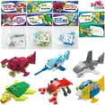 thumbnail image 1 of Joyfy 24 Packs Valentines Day Card with Ocean Animal Building Blocks for Valentine Classroom Favors Valentines Day Cards for Kids Boys, 1 of 8